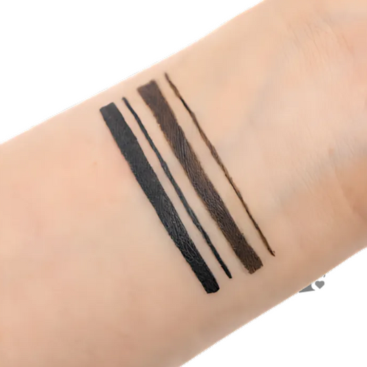 Double-ended Artist Pen Eyeliner Black and Brown